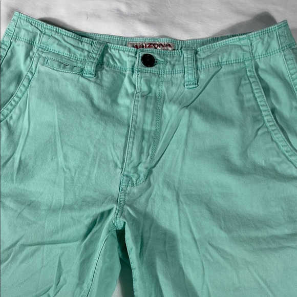 Arizona Jean Company Other - Arizona Jean Co mens sherbet green basic flat front 10" inseam shorts - size 32
